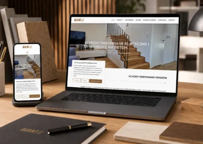 Strona internetowa dla producenta schodów drewnianych – Avante