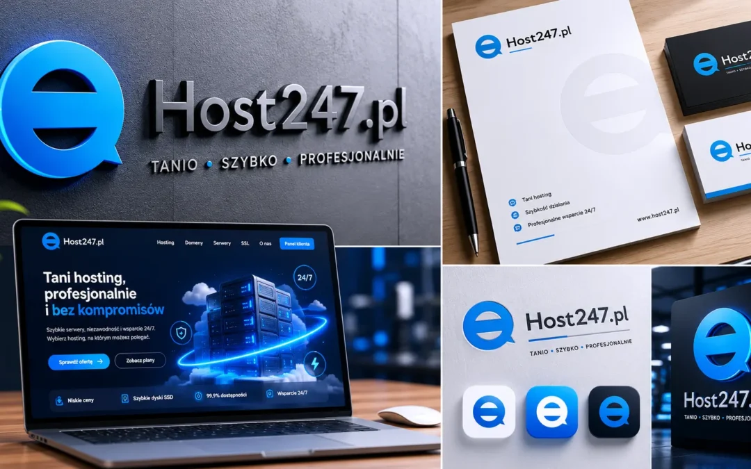 Host247.pl — identyfikacja wizualna dla marki taniego i profesjonalnego hostingu