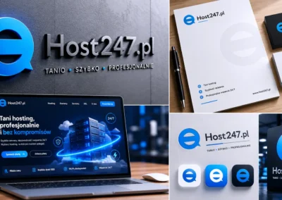 Host247.pl — identyfikacja wizualna dla marki taniego i profesjonalnego hostingu