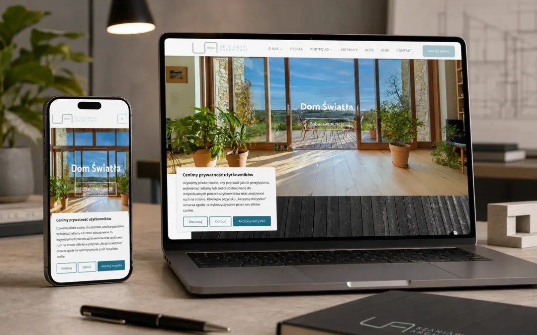Szaniawski Architekci — strona internetowa dla pracowni architektonicznej