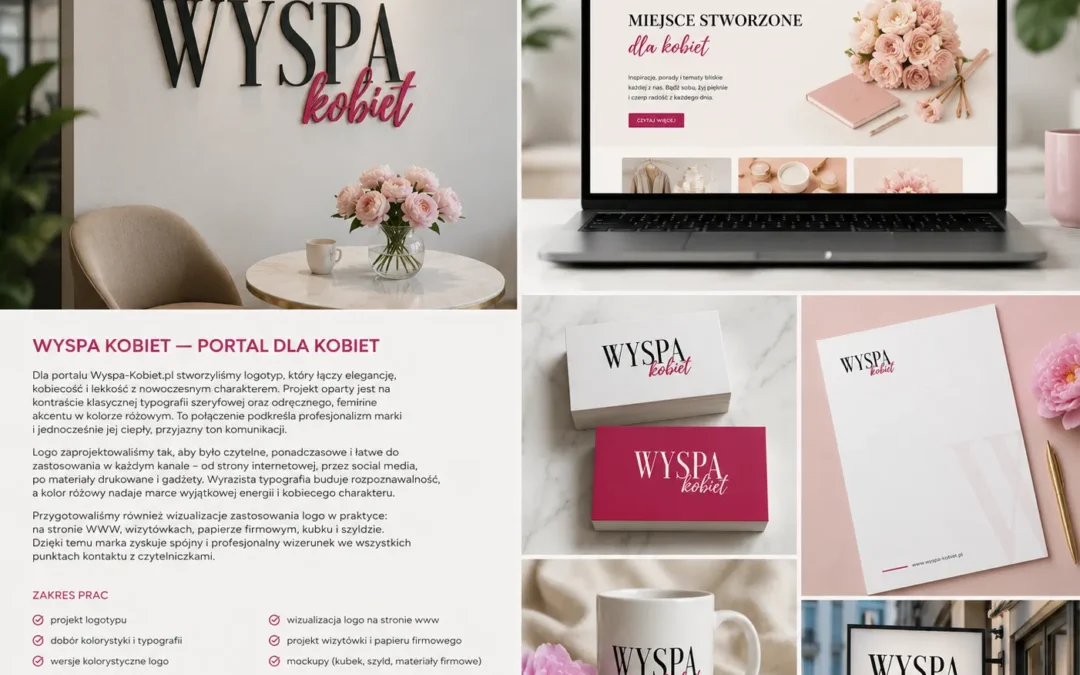 Wyspa Kobiet — premium logotyp dla kobiecego portalu lifestyle