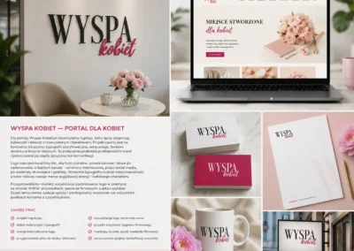 Wyspa Kobiet — premium logotyp dla kobiecego portalu lifestyle