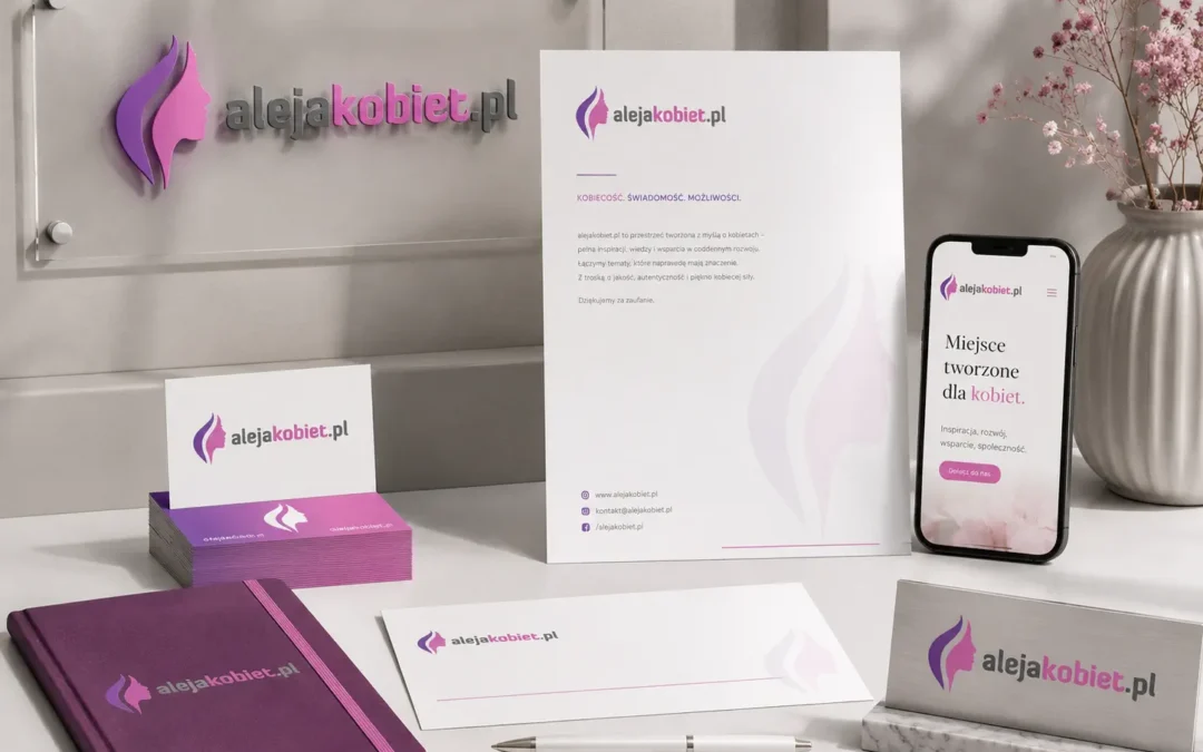 AlejaKobiet.pl — logotyp dla kobiecego portalu lifestyle