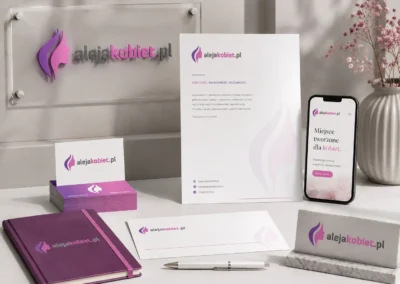 AlejaKobiet.pl — logotyp dla kobiecego portalu lifestyle
