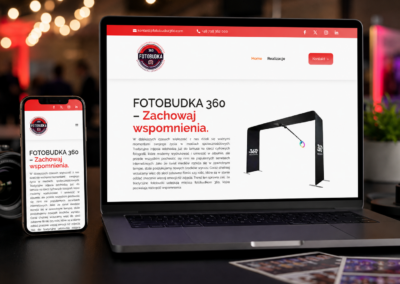 Fotobudka360.com — strona internetowa dla usługi fotobudki 360