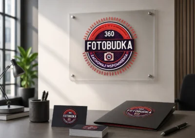 Fotobudka 360 — logotyp dla marki eventowej