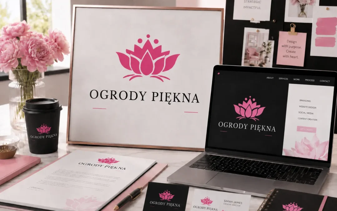 Ogrody Piękna — logotyp dla marki beauty / wellness