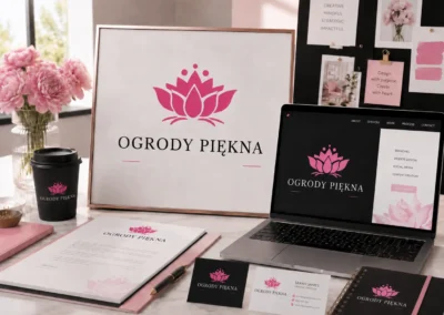 Ogrody Piękna — logotyp dla marki beauty / wellness