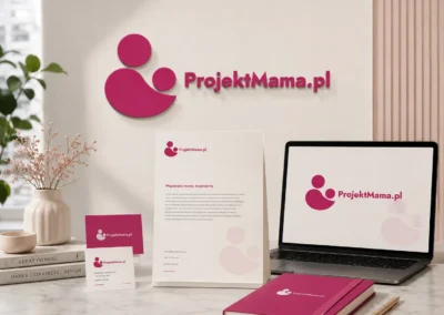ProjektMama.pl — logotyp dla portalu parentingowego